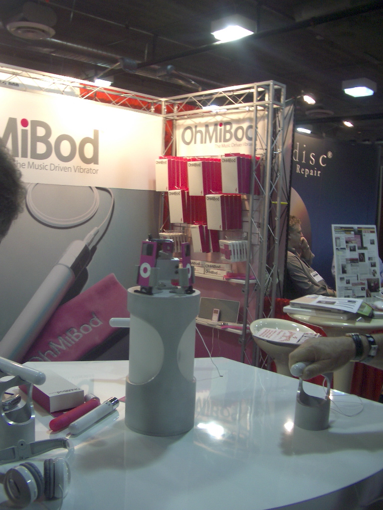 photo of ohmibod booth at Adult Expo