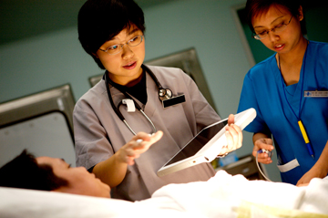 photo of nurse using MCA